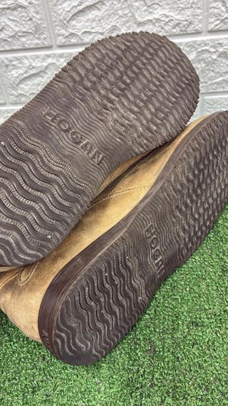 Scarpe Hogan Beige/Marrone Pelle Scamosciata