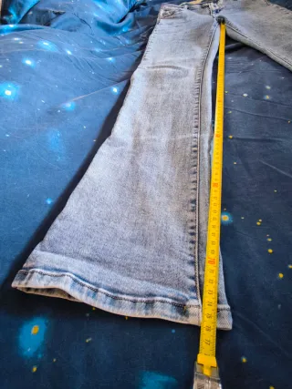 Jeans cotone a gamba larga taglia S, IT40