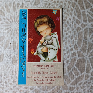 5 Recordatorios 1a Comunión 1970