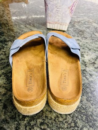 Sandalias Tina's Shoes Azul Plataforma