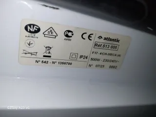 Calentador Atlantic Blanco