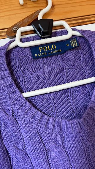 Jersey Polo Ralph Lauren Morado Trenzado