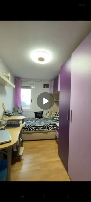 Dormitorio juvenil completo morado