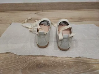 Bailarinas B&W Comunión Beige/Blanco