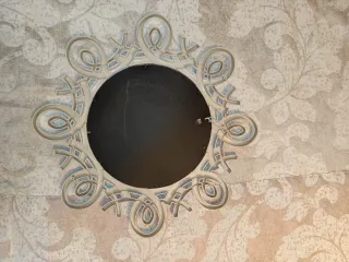 Espejo decorativo blanco