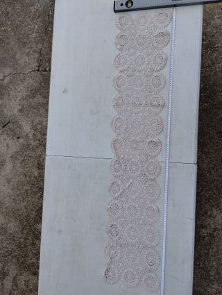 Lote de tapetes de ganchillo blancos