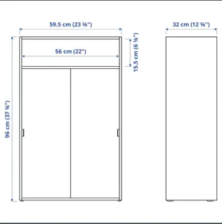Cómoda Spiksmed con puertas correderas