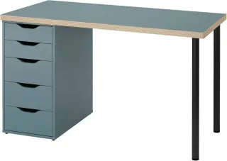 Escritorio IKEA LAGKAPTEN/ALEX Turquesa