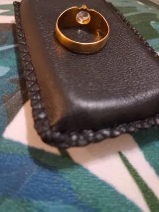 Anillo Solitario Oro 18k 0.750