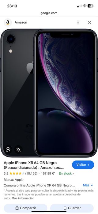 iPhone XR 64GB Negro vendo o cambio
