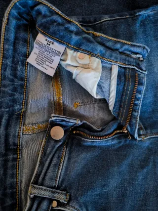 Jeans strappati donna skinny fit blu chiaro,cotone