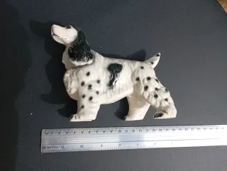 Figura Perro Spaniel Cerámica Vintage