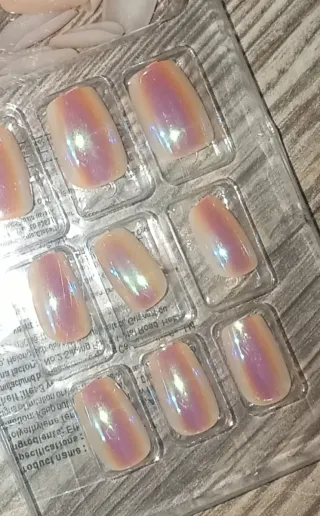 Uñas postizas brillantes 24 uds