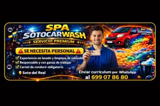 Lavador coches y carnet conducir