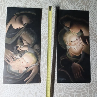 4 postales grandes años 60 Ferrandiz 26x12 cm