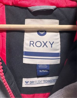 Chaqueta Snow Roxy Gris y Rosa