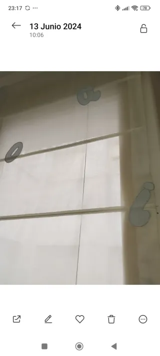 Estor infantil azul y blanco