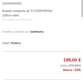 Mueble TV Roble y Negro Industrial