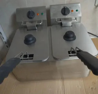 Freidora 4+4 litros - (2 USOS SEMINUEVA)