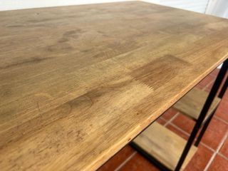 Mesa escritorio estilo industrial madera y metal