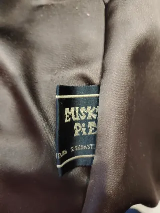 Abrigo de piel negro