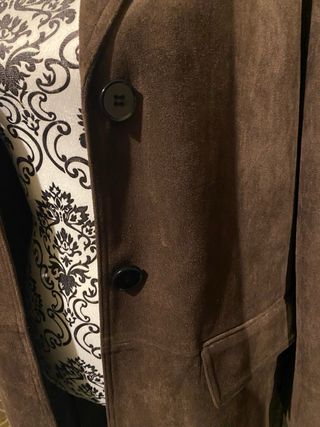 Abrigo Zara efecto ante marrón chocolate