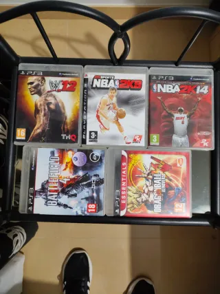 Consola PS3 Sony Negra + 2 Mandos + 15 Juegos