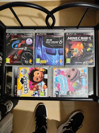 Consola PS3 Sony Negra + 2 Mandos + 15 Juegos