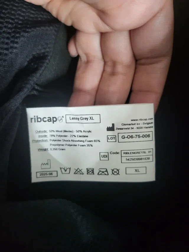 Cappello protettivo cranico in lana Ribcap Lenny