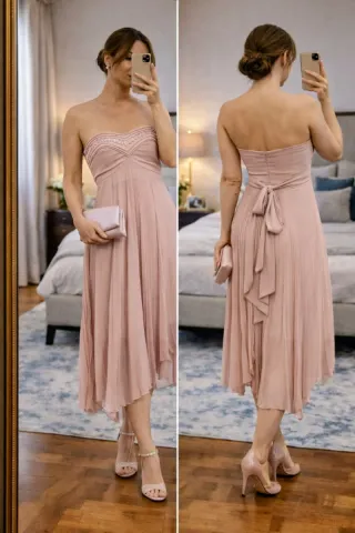 Vestido Jota+Ge rosa fiesta