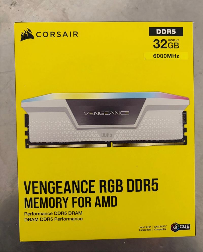 Corsair Vengance RGB DDR5 32GB 6000MHz