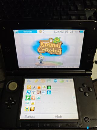 Nintendo 3DS LL Blu + Gioco Animal Crossing