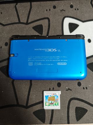 Nintendo 3DS LL Blu + Gioco Animal Crossing