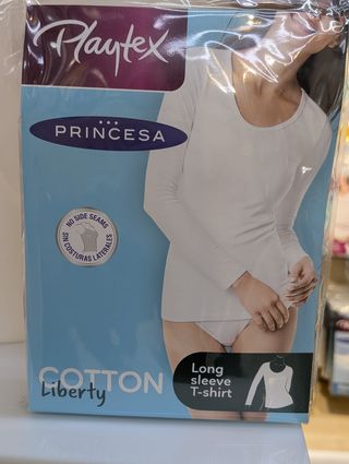 Camiseta Playtex Princesa Algodón Blanca