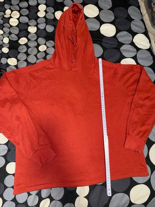 Felpa con cappuccio arancione