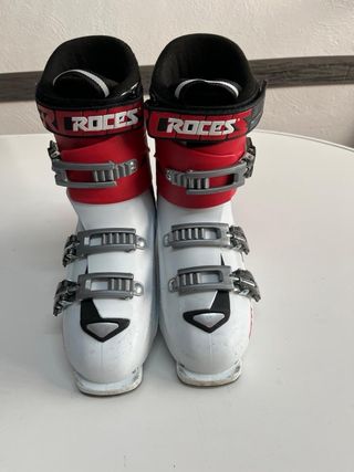 Botas de esquí Roces rojas y blancas