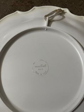 Piatto decorativo Sicilia Etna in eruzione