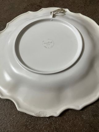 Piatto decorativo Sicilia Etna in eruzione