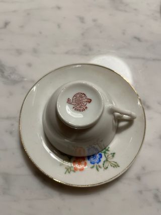 Set 6 Tazzine Porcellana Vintage Floreale