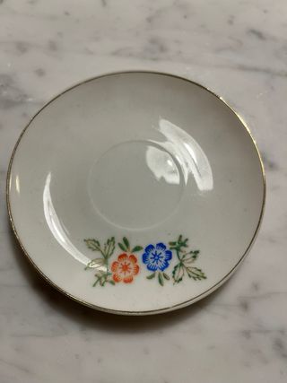 Set 6 Tazzine Porcellana Vintage Floreale