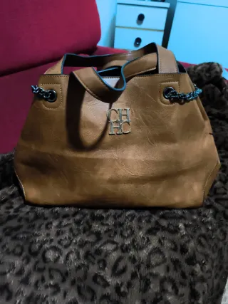 Bolso CH Carolina Herrera grande marrón