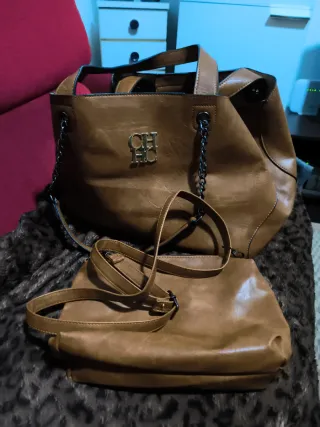 Bolso CH Carolina Herrera grande marrón