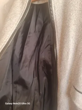 Chaqueta gris entretiempo cremallera