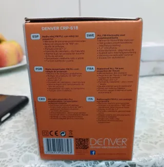 Radio Reloj Denver CRP-618