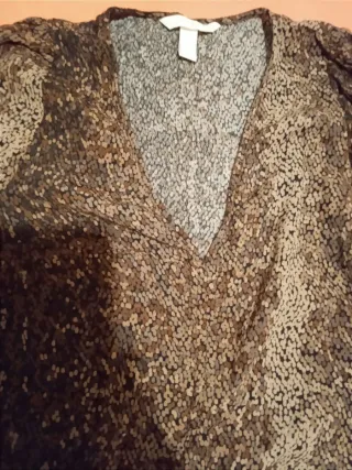 Blusa H&M Talla 34 Estampada