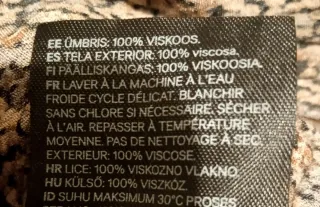 Blusa H&M Talla 34 Estampada