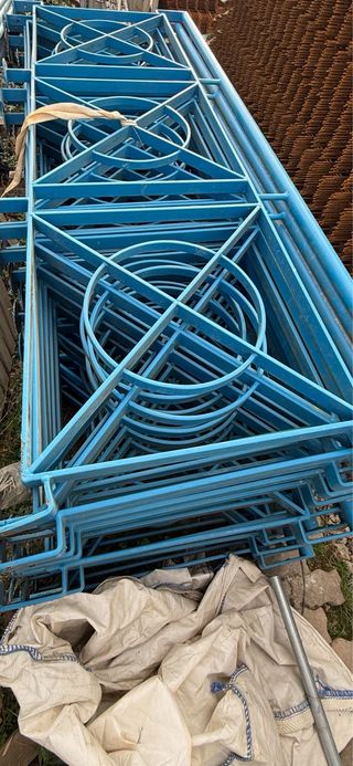 Barandilla de hierro macizo.