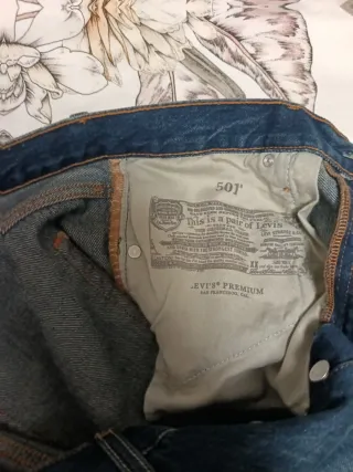 Levi's 501 Original Jeans Mujer Azul W29 L30