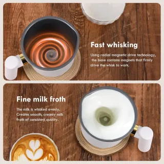 Espumador de Leche Eléctrico Blanco