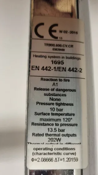 Radiador Toallero Cromado marca hudson reed